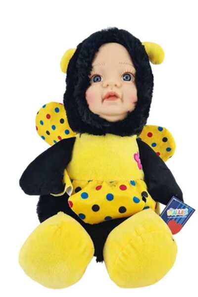 TOPROCKSTORE Sevimli Bebek Yüzlü Arı Peluş Oyuncak Uyku Arkadaşı 35 cm