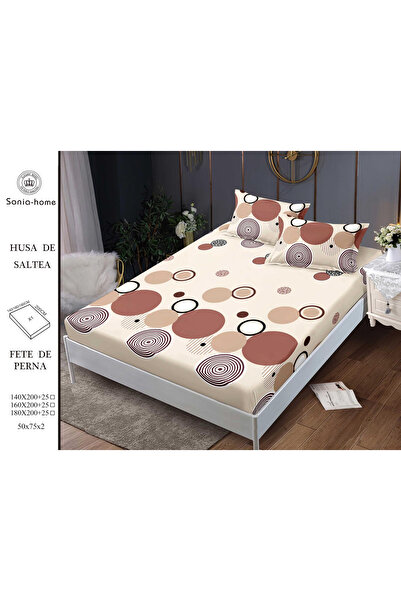 FIONNA.RO Stretchy Duvet Cover and Pillowcases Made of Finet 160x200cm - Crea...