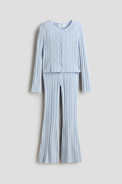 H&M 2 Parçalı Lastik Örgülü Set