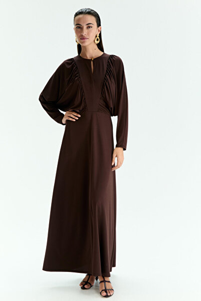 H&M Büzgülü Jarse Elbise