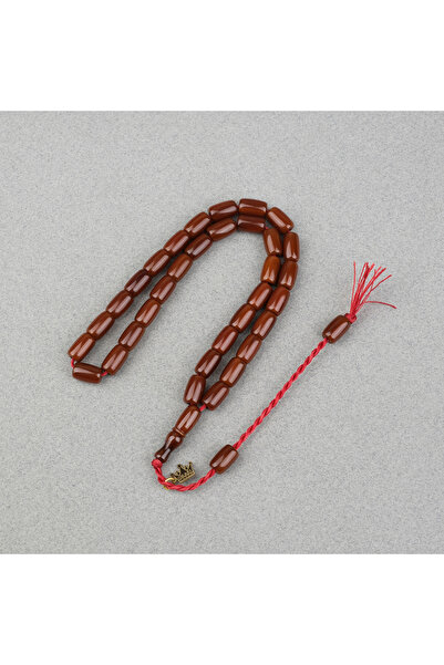 LapisDo Omari Sıkma Kehribar Fıçı Kesim Oturtma İmameli Sistemli 7x11mm Tesbih