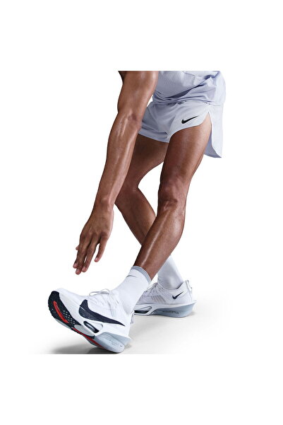 Nike Dri-Fit Adv Aeroswift 4in Brief-Lined Erkek Mavi Koşu Şort