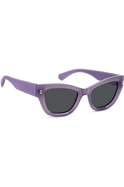 Polaroid نظارات شمسية مستقطبة بتصميم عين القطة للنساء PLD 6237/S/X - إطار بنف...