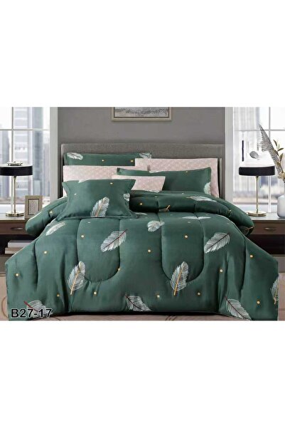 Red Rose طقم مفرش نفرين صيفي فاخر 8 قطع من خامة المايكروفايبر الملكي مقاس 260...