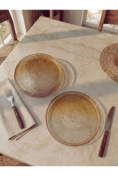 LC Waikiki Çelebi Store'dan Kaliteli Parçalar Cam Tabak Seti 4'lü 18 cm