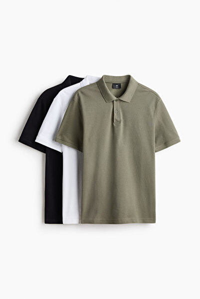 H&M 3'lü Polo Tişört Regular Fit