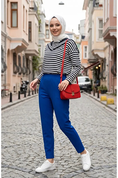 sefamerve Elastic Waist Trousers 71125-07 Saks