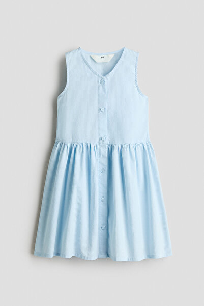 H&M Kolsuz Gofre Elbise
