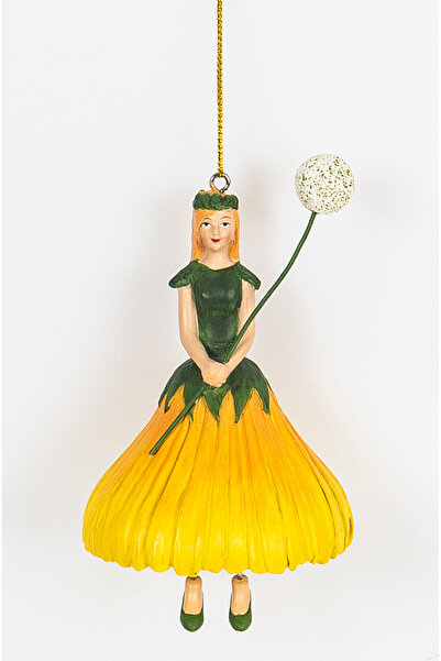 DecoDepot Flower Girl Dandelion Hanging Figurine, 11 cm