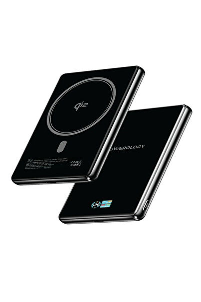 Powerology بنك الطاقة Skye MagSafe بسعة 10000 مللي أمبير - شحن لاسلكي بقوة 15...