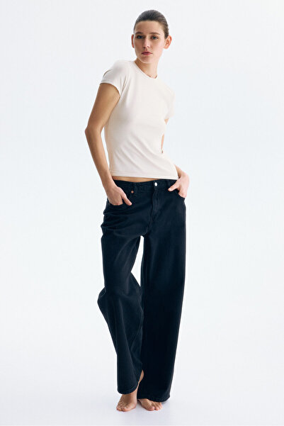 H&M Bedene Oturan Mikrofiber Tişört