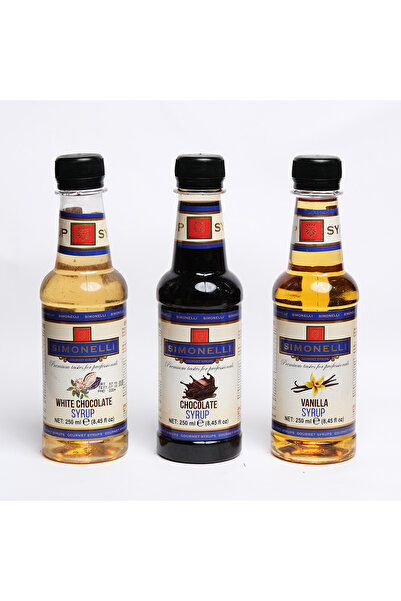 Simonelli “Simonelli Kahve ve Kokteyl Şurubu Toffenut, Irish Cream ve Beyaz Ç...