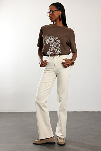 5in1Canpolat Τζιν ίσιας γραμμής με οστέινη ζώνη από λύκρα 1001