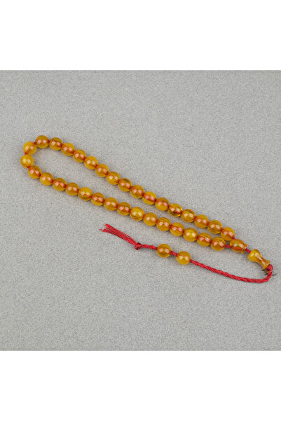 LapisDo سبحة أوماري من الكهرمان المقطوع بنظام إيمامي 9 ملم