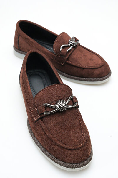 Solo Bag Women's Suede Buckle Detailed Loafer Comfortable Sole Stylish Casual...