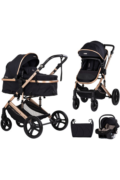 Chipolino Amore 3 in 1 stroller black