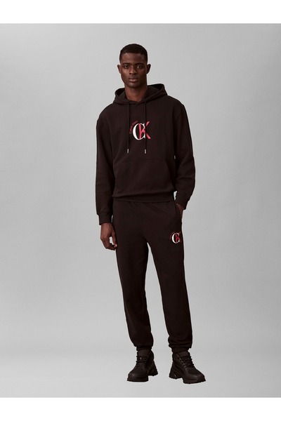 Calvin Klein Men's Regular Fit Elastic Waist and Cuffs 100% Cotton Black Swea...