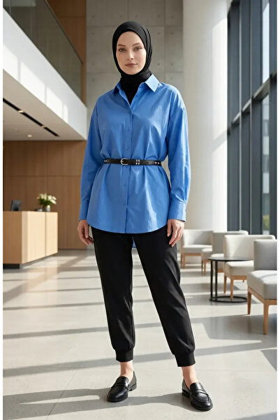 sefamerve Elastic Waist Trousers 71125-09 Black