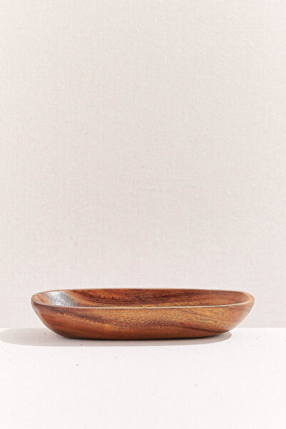 Paşabahçe Ahşap Oval Servis Tabağı