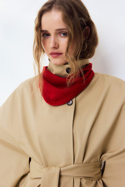 H&M Gabardin Pelerin Ceket