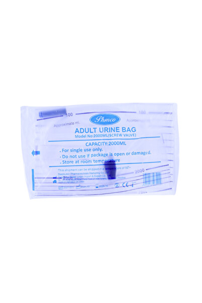 URINAL BAG URINE BAG ADULT 2000ML