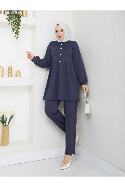 butik hira Button detailed double set