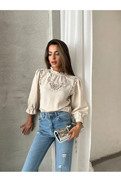 OEM Tendeza Lace Blouse - Cream - M