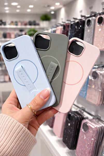 iPhone 15 Uyumlu Düz Silikon Kılıf Kamera korumalı
