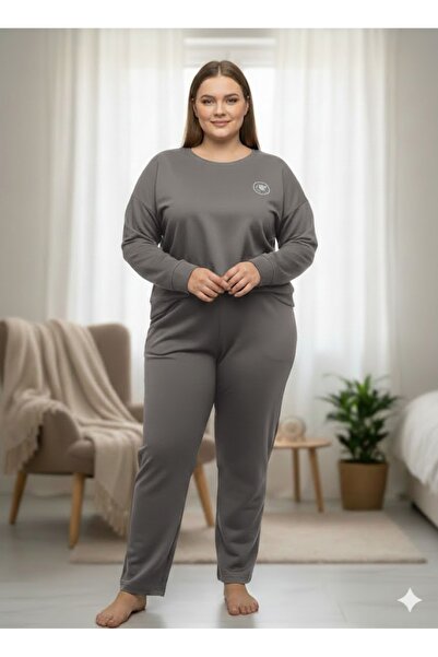 sleeproom Women's Smoked Lycra Comfortable Tracksuit Set