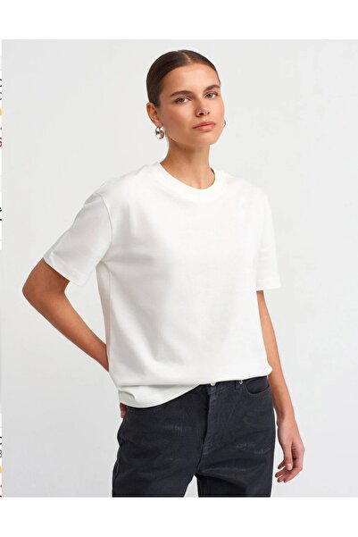 mrc Women's 100% Organic Cotton Relaxed Round Neck T-Shirt