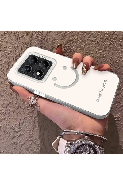 CHICASELUX غطاء حماية بسيط بتصميم وجه مبتسم متوافق مع Redmi Note 14 Pro 4G/5G...