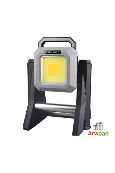 ARWOAN Şarjlı LED Çalışma Lambası Taşınabilir Projektör, Güçlü Işık, Ayaklı v...