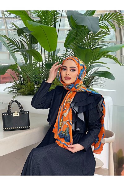 tomrisboutique Luxury Voile Silk Shawl Hijab Foulard Scarf Shawl Horse Patter...