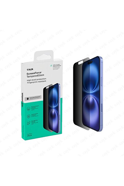 CAYK زجاج حماية فاخر يغطي بالكامل الهاتف ويتوافق مع iPhone 13 / 13 Pro