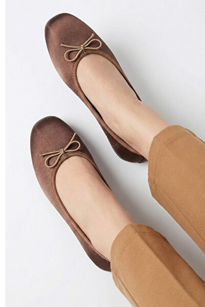 StWenn Women's Satin Ballerina Shoes with Bow Detail, Stylish Daily and Speci...