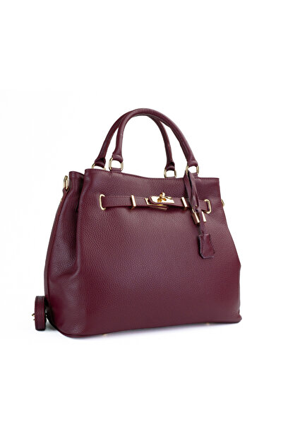 Posete Fagaras Ingrid Leather Purse - Cherry Red, Casual Bag Made of Genuine ...