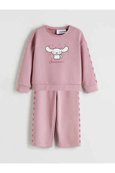 LC Waikiki Σετ αθλητικής φόρμας για κορίτσια Lila Cinnamoroll με τύπωμα