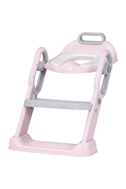 Chipolino Reductor toaleta cu scara Flippy pink