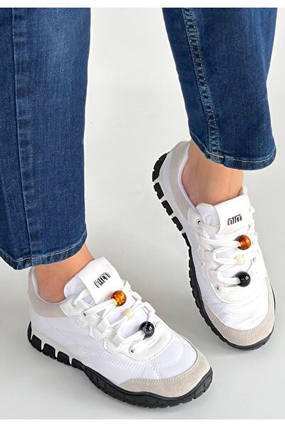 Zerenyus Γυναικεία αθλητικά παπούτσια Tues Premium White Nubuck με κορδόνια