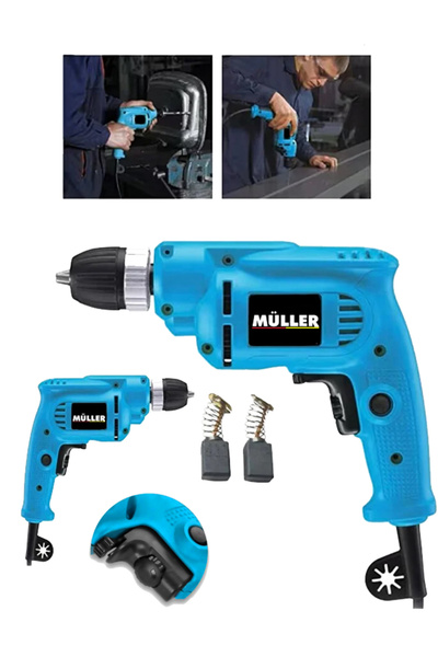 Pro Müller Alman 10 mm Çift Yönlü Anahtarsız Uç Değişim Elektrikli Darbesiz M...