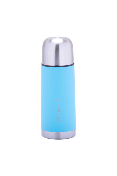 Kamille Travel thermos 350 ml - Blue thermal mug, KM2001
