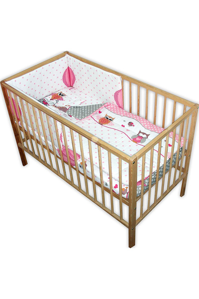 Hubners Lenjerie patut Bufnite 4 piese roz