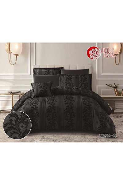Red Rose Neom Jacquard Microfiber Duvet (5 pieces) - Single and Twin Sizes - ...