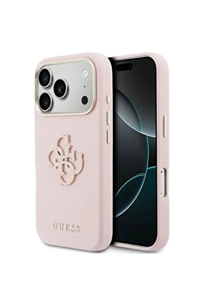 REDz Accessories Θήκη Guess για iPhone 17 Pro, GUHCP17L5PS4RGGP, Δερμάτινο , Ροζ