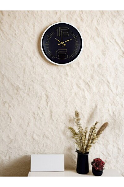 Lunaev ساعة حائط بيضاء أنيقة مقاس 36 سم