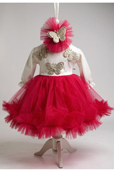 Inovius Rochita Botez Ann, Alb si Rosu - DPH33 - Marime: 0-3 Luni Maneca Scurta