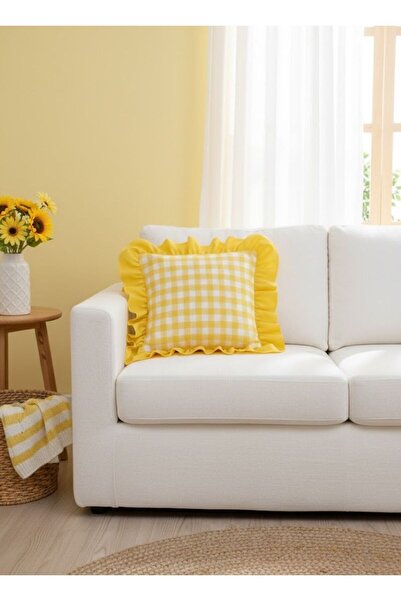 Modern Pötikare Patterned Frilly Pillowcase 43x43 CM