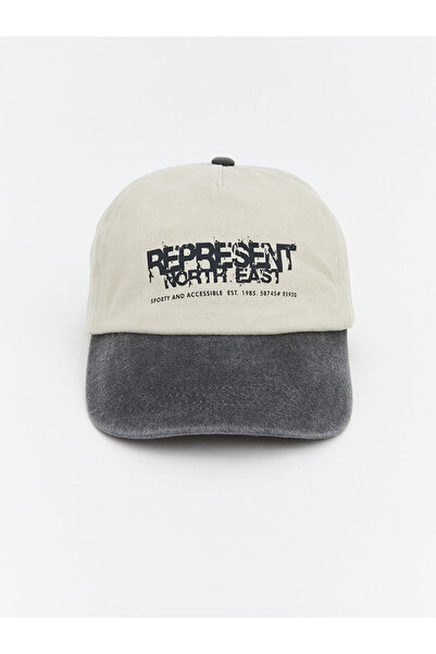 LC Waikiki Rmz Gi̇yi̇m Farkiyla Letter Embroidered Men's Cap Hat