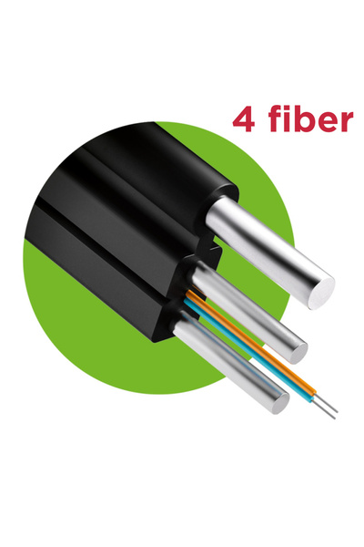fiberden FİBER OPTİK HAVAİ (ÇELİK ASKI TELLİ) 4 CORE 1000 MT