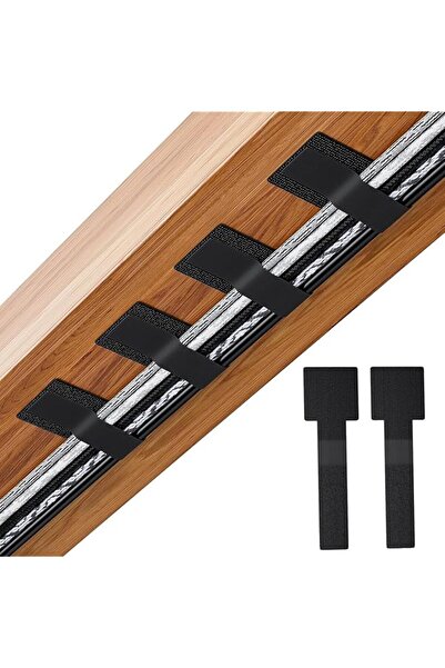 The Bros أربطة تنظيم الكابلات، عبوة من 80 رباطًا ذاتيًا لاصقًا بخطاف وحلقة، 2...